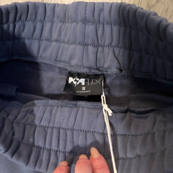 POPFLEX Cloud Rollover Sweatpant Denim Blue, Small - Picture 8 of 9